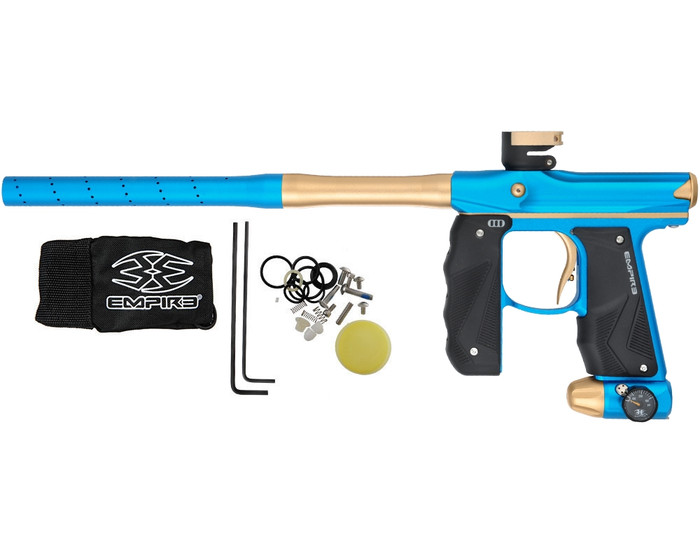 Empire Mini GS Paintball Marker w/ Two Piece Barrel - Dust Blue/Dust Tan