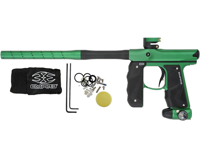 Empire Mini GS Paintball Marker w/ Two Piece Barrel - Dust Forest Green/Dust Black