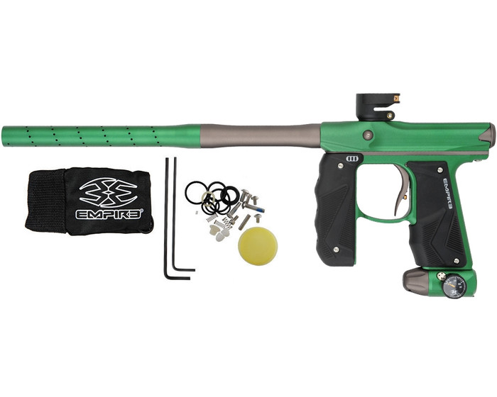 Empire Mini GS Paintball Marker w/ Two Piece Barrel - Dust Forest Green/Dust Grey