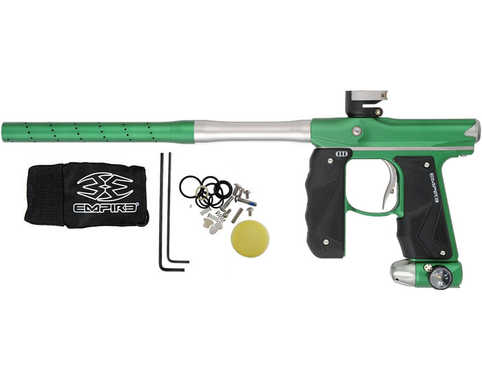 Empire Mini GS Paintball Marker w/ Two Piece Barrel - Dust Forest Green/Dust Silver