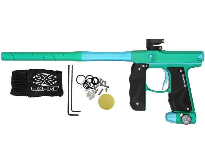 Empire Mini GS Paintball Marker w/ Two Piece Barrel - Dust Spearmint/Dust Aqua