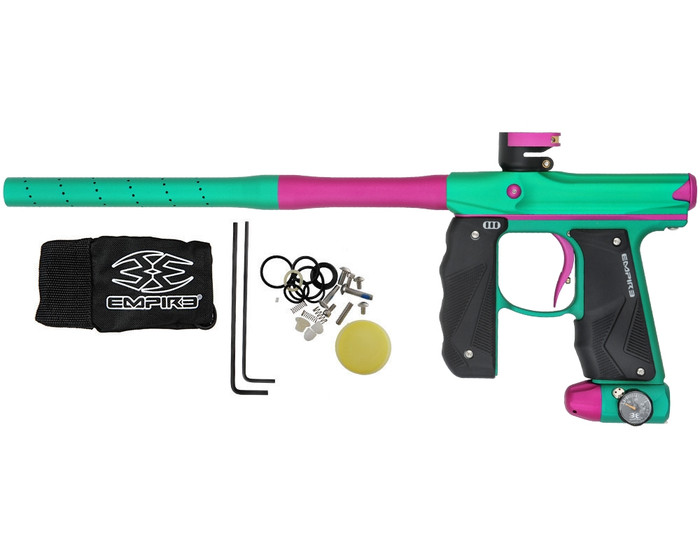 Empire Mini GS Paintball Marker w/ Two Piece Barrel - Dust Spearmint/Dust Pink