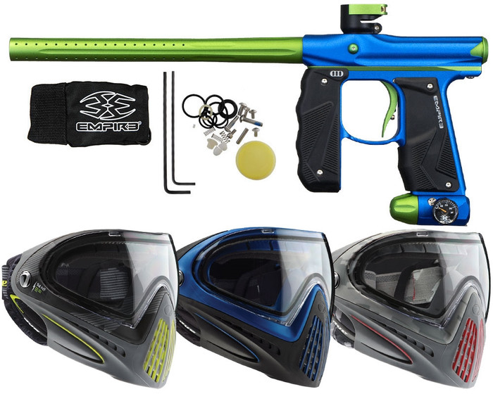 Empire Mini GS Paintball Gun w/ Dye Invision Goggle I4 Pro Mask
