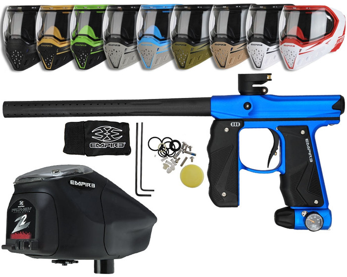 Empire Mini GS Paintball Gun, EVS Mask & Prophecy Z2 Package Kit