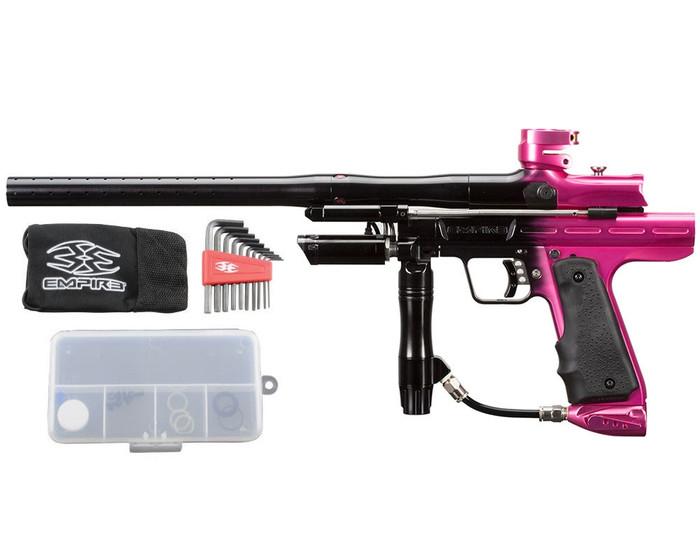 Empire Resurrection Autococker Paintball Gun - LTD Polished Fade Black/Pink