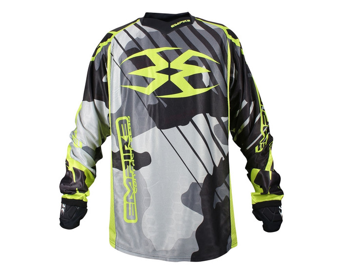 Empire 2016 Contact Zero F6 Paintball Jersey - Urban/Lime