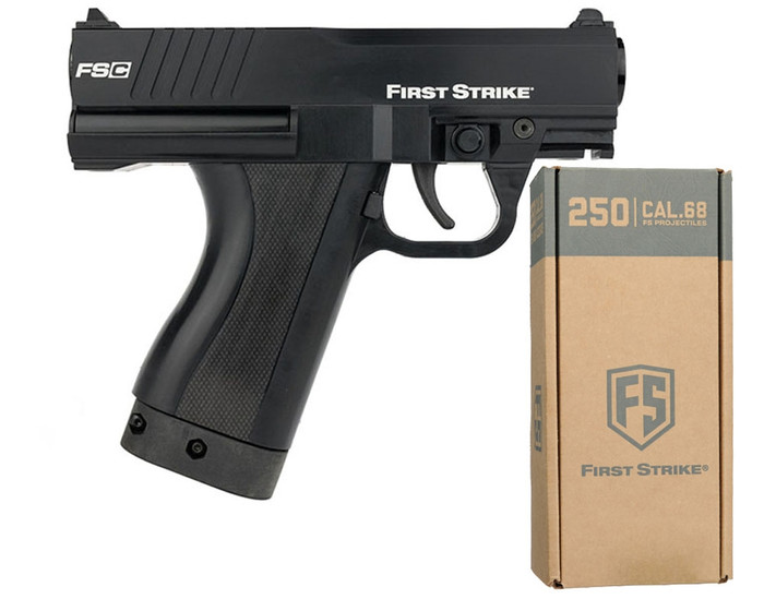 First Strike Compact Paintball Gun Pistol w/ FREE 250 Rounds of First Strike Rounds