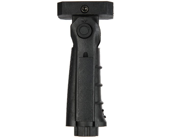 Warrior 5 Position Folding Foregrip - Tactical w/ Pressure Plate - Black