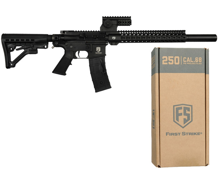 First Strike/Tiberius Arms T15 DMR Paintball Rifle w/ FREE 250 Rounds of First Strike Rounds