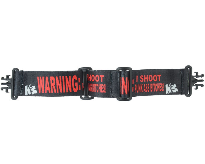 KM Goggle Strap - Grill - Warning