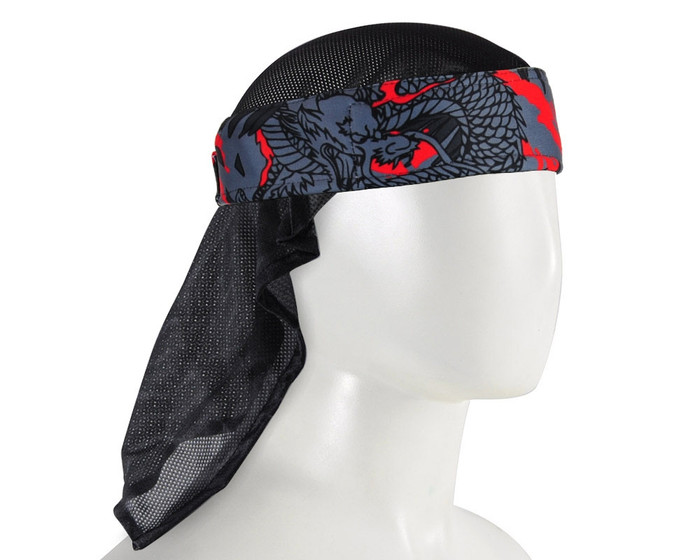 HK Army Padded Head Wrap w/ Mesh Netting - Ryu Red