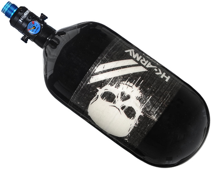 HK Army Aerolite "Extra LIte" Compressed Air Bottle w/ Pro Adjustable Regulator - Skull (80/4500)