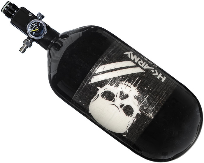 HK Army Aerolite "Extra Lite" Compressed Air Bottle w/ Standard Regulator - Skull (80/4500)