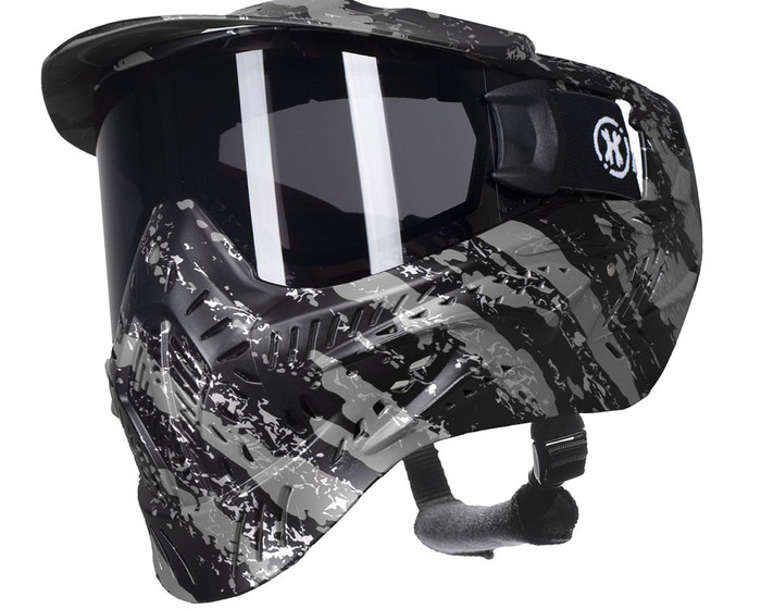 HK Army HSTL Thermal Paintball Mask - Fracture Black/Grey