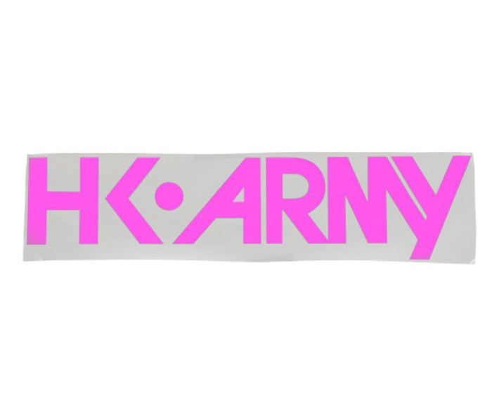 HK Army Typeface Car Sticker - Pink