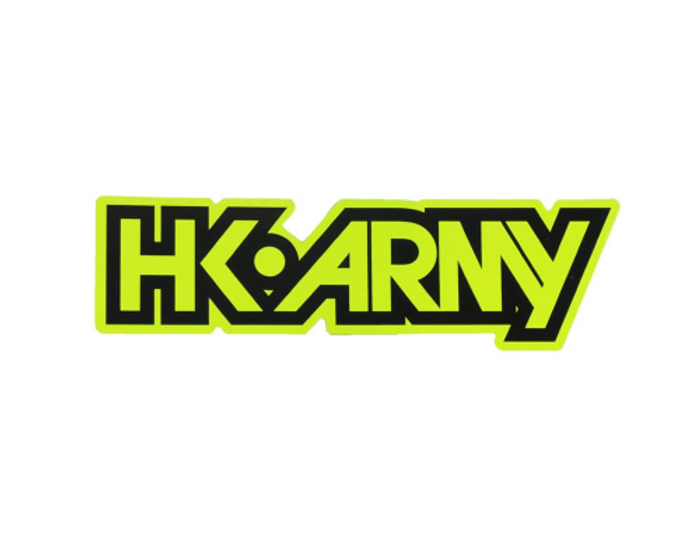 HK Army Typeface Sticker - Yellow