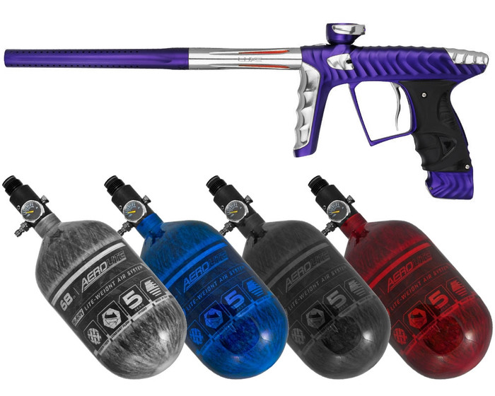 HK Army Marker w/ FREE Aerolite 68/4500 Tank w/ Std Reg - Luxe X - Dust Purple/Silver
