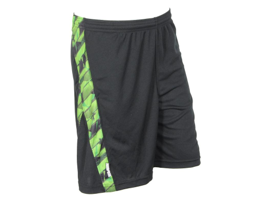 black and neon green nike shorts