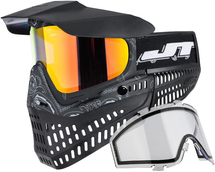 JT ProFlex Thermal Mask - Bandana Black w/ Clear & Prizm 2.0 Hi-Def Lenses