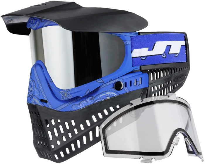 JT ProFlex Thermal Mask - Bandana Blue w/ Prizm Chrome Lens