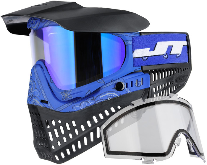 JT ProFlex Thermal Mask - Bandana Blue w/ Prizm 2.0 Sky Lens