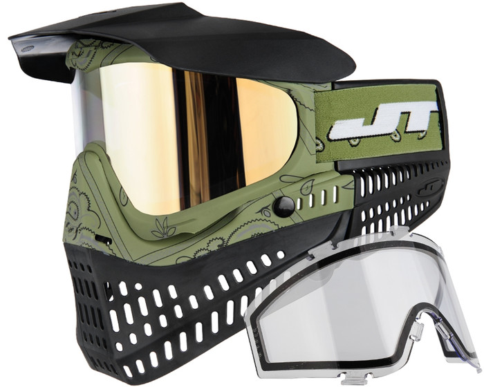 JT Bandana Series Proflex SE Paintball Mask - Black