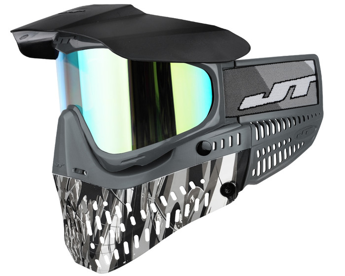 JT ProFlex Thermal Mask - Blaster Dark Steel w/ Prizm 2.0 Yellow Retro Lens