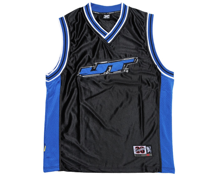 JT Tank Top Basketball Retro - Black/Blue