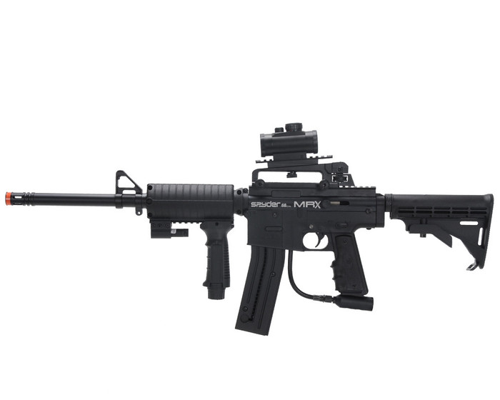 2012 Kingman Spyder MRX Elite Semi-Auto Paintball Gun - Diamond Black