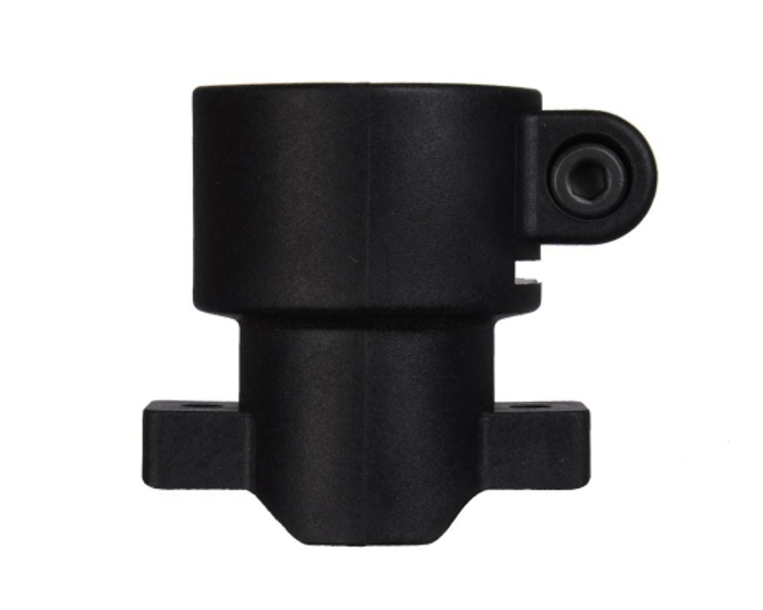 Kingman Spyder Polymer Vertical Clamping Feed Neck - Tabs - Black (FND080)