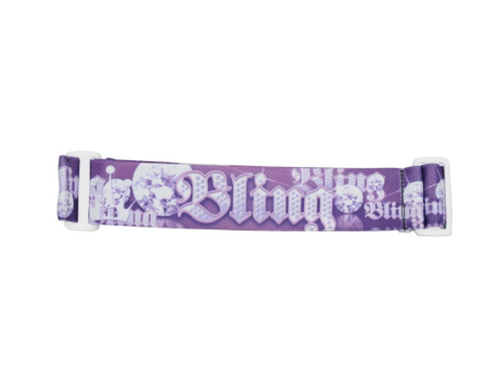 KM Paintball Universal JT Goggle Strap - 09 Purple Bling