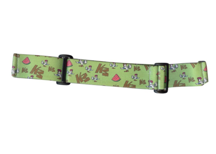 KM Paintball Goggle Strap - 09 Chicken, Watermelon & Waffles - Green