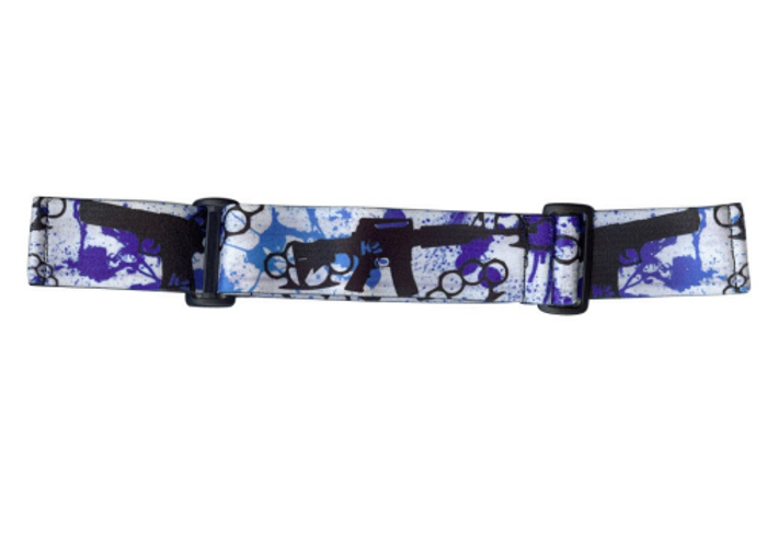 KM Paintball Universal JT Goggle Strap - 09 Blue Knuckles