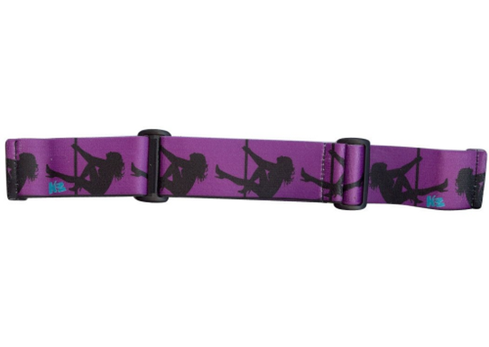 KM Paintball Universal JT Goggle Strap - 09 Purple/Black Stripper