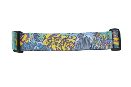 KM Paintball Universal JT Goggle Strap - Graffiti Spin