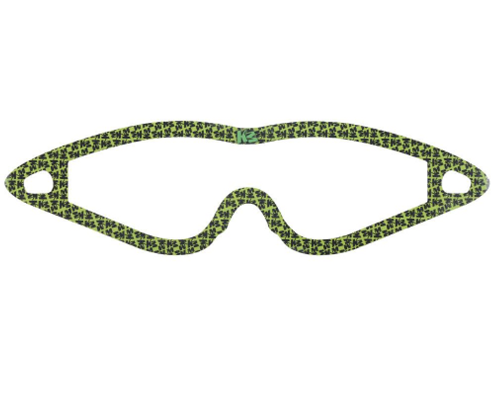 KM Paintball Mask Wraps - Event Lens - All Over Lime