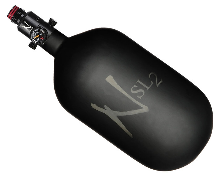 Ninja SL2 Compressed Air Bottle w/Ultralite Regulator - Matte Black Cerakote Finish (68 ci/4500 psi)