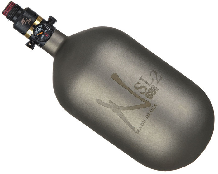 68/4500 with Pro V2 SHP Regulator Ninja SL2 Carbon Fiber Air Tank - Gunsmoke (Cerakote Finish)