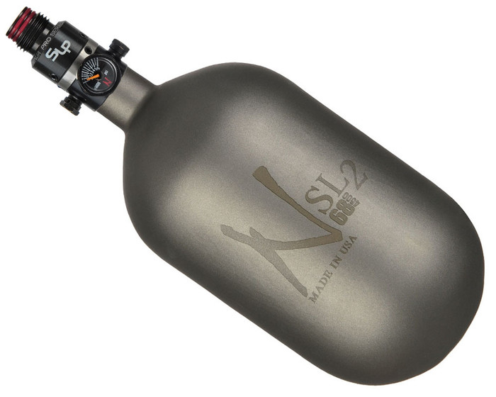 Ninja SL2 Compressed Air Bottle w/Pro V2 SLP Regulator - Gun Smoke Cerakote Finish (68 ci/4500 psi)