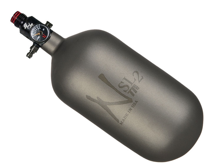 Ninja SL2 Compressed Air Bottle w/Pro V2 SHP Regulator - Gun Smoke Cerakote Finish (77/4500)