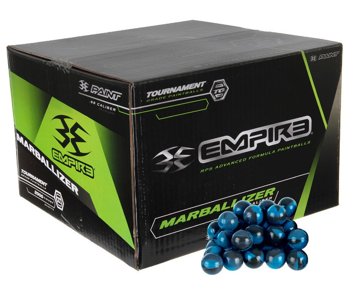 Empire .68 Caliber Paintballs - Marballizer - Blue Fill - 100 Rounds