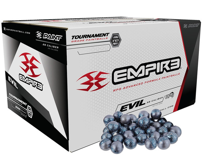 Empire .68 Caliber Paintballs - Ultra Evil - White Fill - 1,000 Rounds