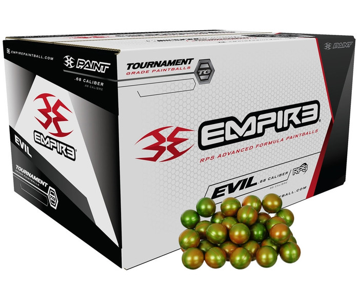 Empire .68 Caliber Paintballs - Ultra Evil - Orange Fill - 2,000 Rounds