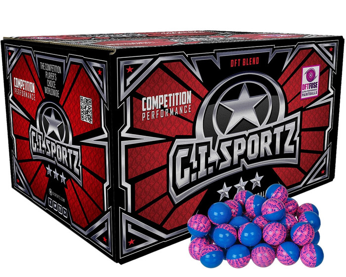 GI Sportz .68 Caliber Paintballs - Warplay 3 Star - Aqua Fill - 1,000 Rounds