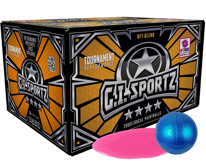 GI Sportz .68 Caliber Paintballs - 4 Star - Pink Fill - 2,000 Rounds