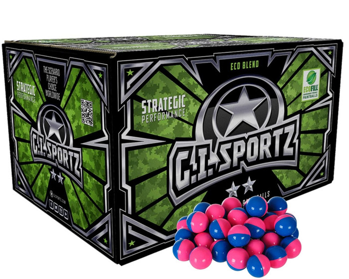 GI Sportz .68 Caliber Paintballs - 2 Star - Pink Fill - 500 Rounds