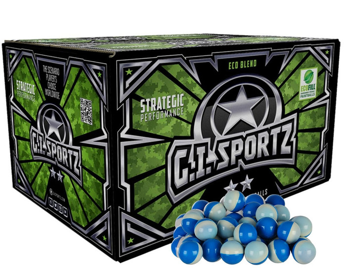GI Sportz 2 Star Paintball Case 500 Rounds - Light Blue Fill