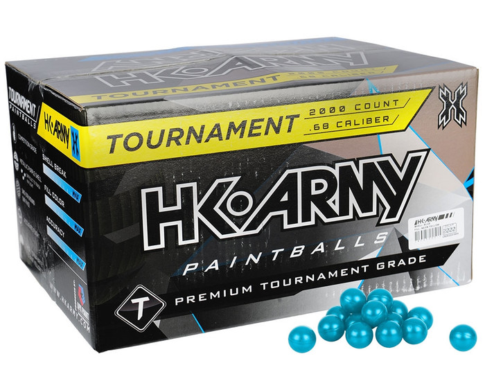 HK Army .68 Caliber Paintballs - Tournament - Neon Yellow Fill - 100 Rounds