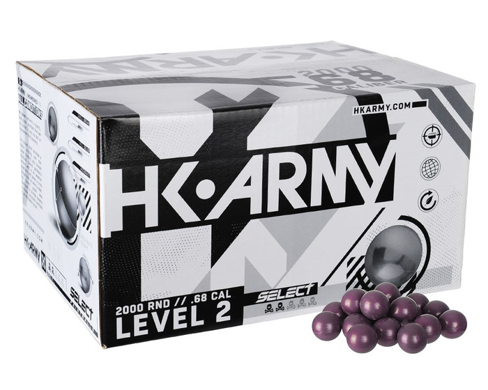 HK Army .68 Caliber Paintballs - Select - White Fill - 100 Rounds