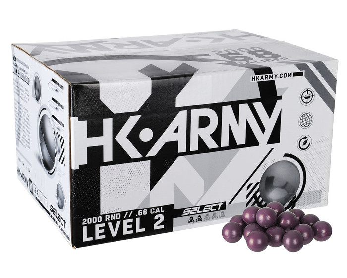 HK Army .68 Caliber Paintballs - Select - White Fill - 1,000 Rounds